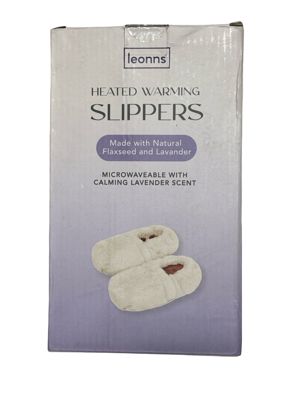 Leonns Cream Heated Warming Cozy Therapeutic Orthopedic Slippers  Size Large